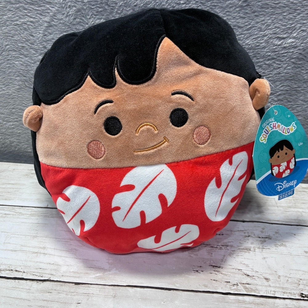 Disney Squishmallows Lilo Plush 8 Inch Kelly Toy Lilo & Stitch Red Dress NWT